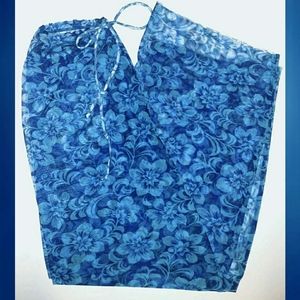 🌟🌟 SOLD 🌟🌟Blue Floral Bathing Suit Cover-Up